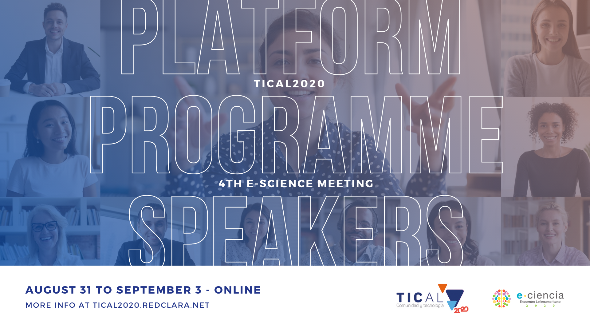 With free registration, TICAL2020 and the 4th e-Science Meeting announced their programme, speakers and new online platform